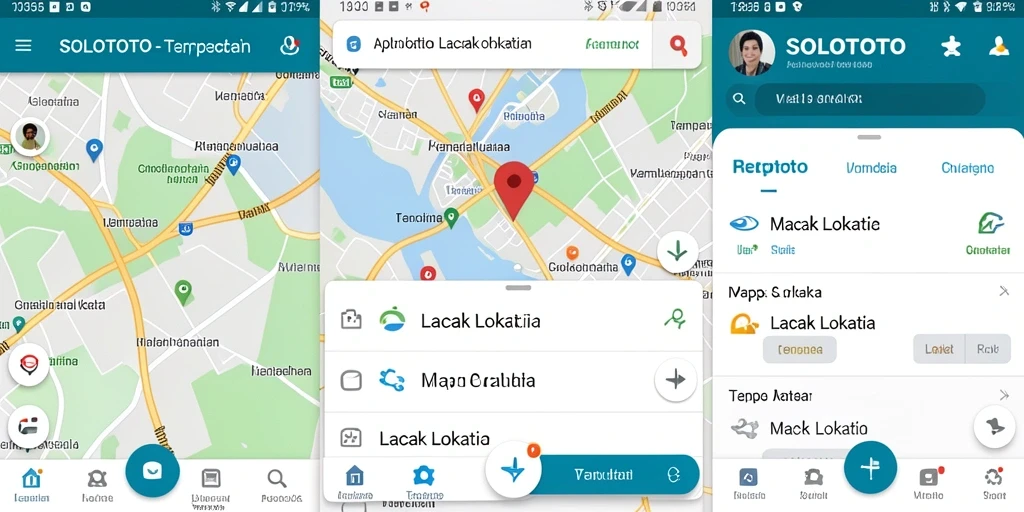 Tampilan antarmuka SOLOTOTO dengan fitur pelacakan lokasi terkini.